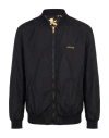 Versace Man Jacket Black Size 34 Polyamide, Polyester, Elastane In Black