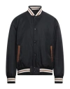 Versace Man Jacket Black Size 42 Polyamide, Cotton, Elastane In Black