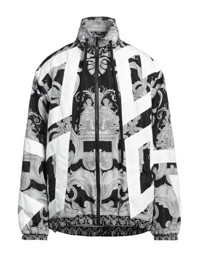 Versace Man Jacket Black Size 38 Polyamide, Polyester