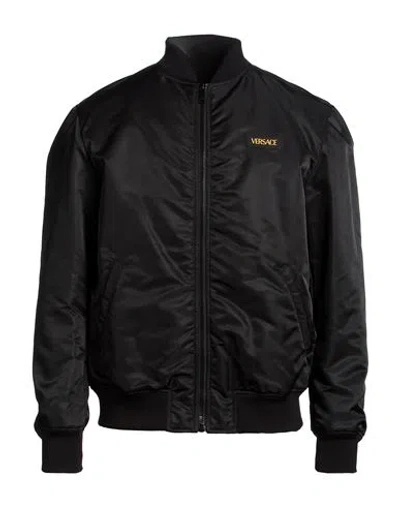 Versace Man Jacket Black Size 44 Polyamide