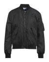 Versace Black Nylon Bomber Jacket In Black