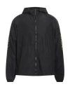 Versace Man Jacket Black Size L Polyester In Black