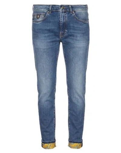 Versace Man Jeans Blue Size 30 Cotton, Elastane