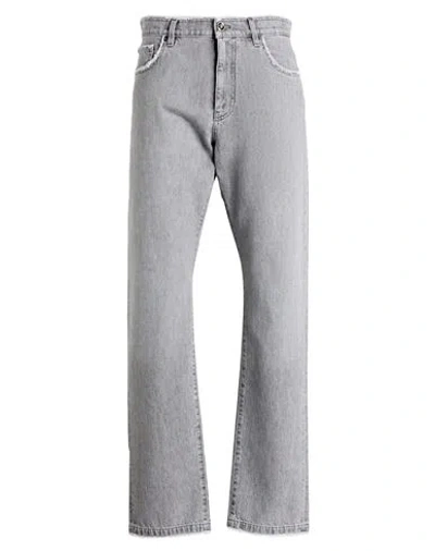 Versace Man Jeans Grey Size 32 Cotton