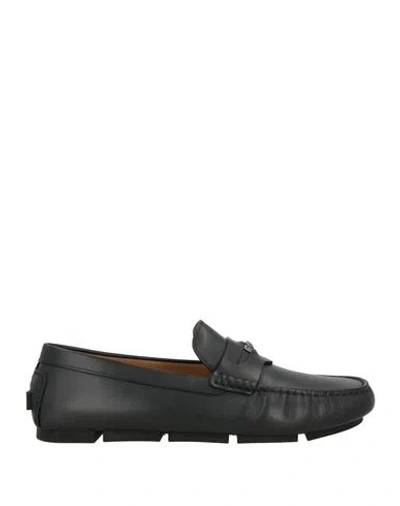 Versace Man Loafers Black Size 10 Calfskin