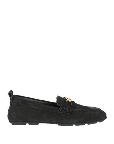 Versace Man Loafers Black Size 7 Leather