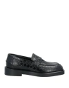 Versace Man Loafers Black Size 9 Calfskin In Black