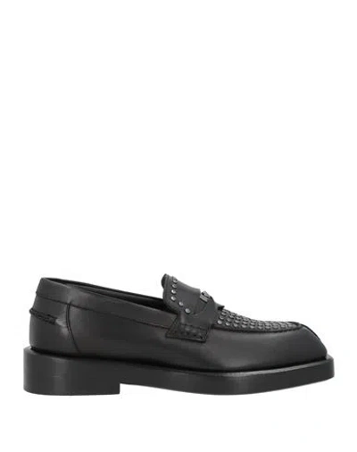 Versace Man Loafers Black Size 9 Calfskin
