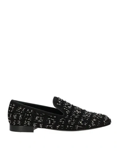 Versace Man Loafers Black Size 9 Leather