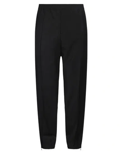 Versace Man Pants Black Size 30 Mohair Wool, Virgin Wool