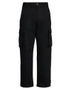 Versace Man Pants Black Size 36 Cotton In Black