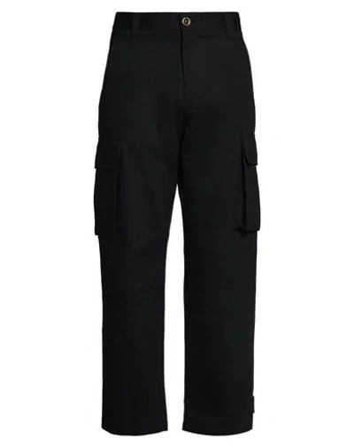 Versace Man Pants Black Size 36 Cotton