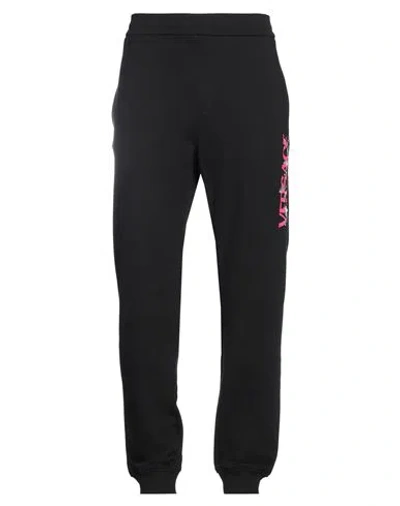Versace Man Pants Black Size Xl Cotton