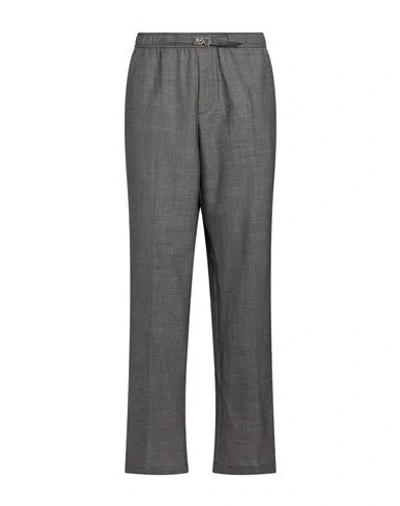 Versace Man Pants Grey Size 28 Virgin Wool In Gray