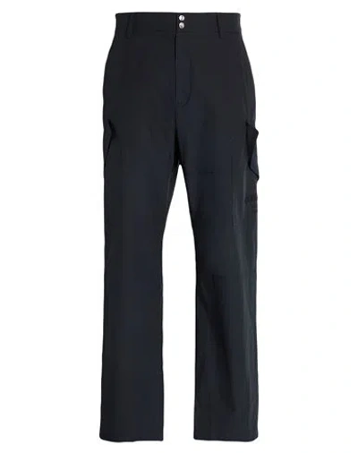Versace Man Pants Navy Size 36 Cotton, Viscose, Polyester
