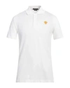 Versace Man Polo Shirt White Size S Cotton In White
