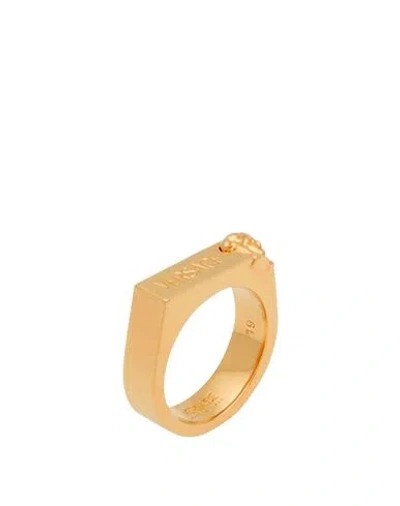 Versace Man Ring Gold Size 11 Metal
