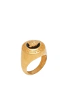 Versace Man Ring Gold Size 13 Metal