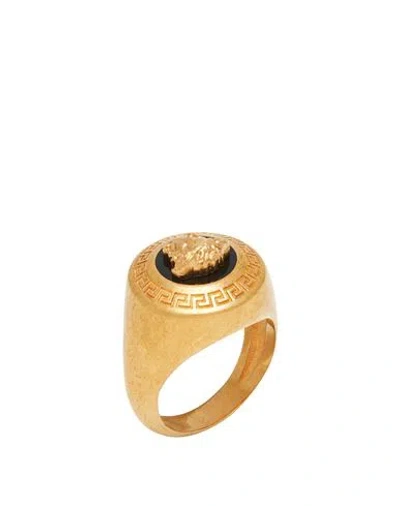 Versace Man Ring Gold Size 13 Metal
