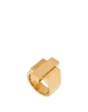 Versace Man Ring Gold Size 9.5 Metal In Gold
