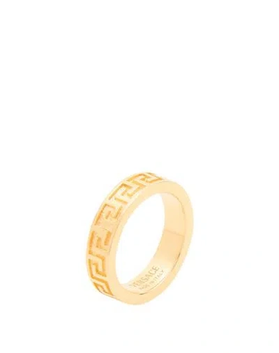 Versace Man Ring Gold Size 9.5 Metal