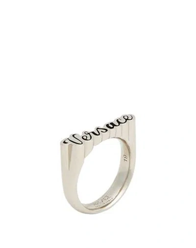 Versace Man Ring Silver Size 11 Metal