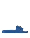 Versace Man Sandals Blue Size 9 Calfskin