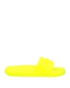 Versace Man Sandals Light Yellow Size 9 Rubber In Yellow
