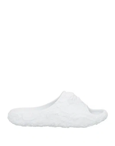 Versace Man Sandals White Size 9 Rubber In White