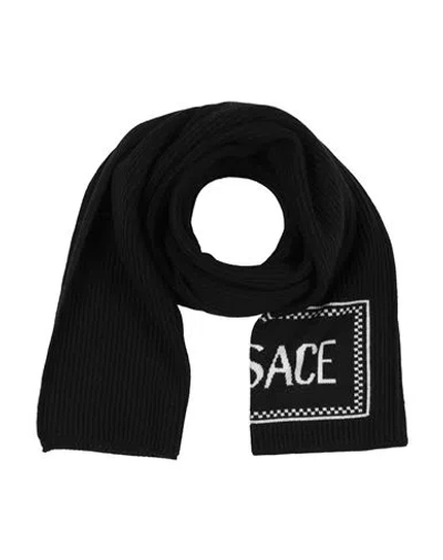 Versace Man Scarf Black Size - Virgin Wool
