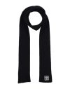 Versace Man Scarf Midnight Blue Size - Wool, Pvc - Polyvinyl Chloride In Blue