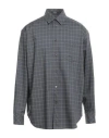 Versace Man Shirt Lead Size 50 Virgin Wool In Grey
