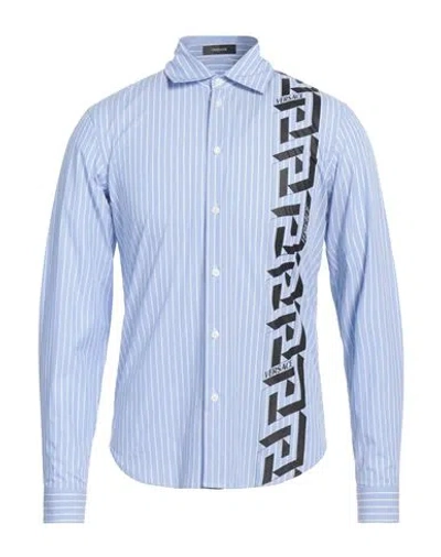 Versace Man Shirt Light Blue Size 17 ½ Cotton