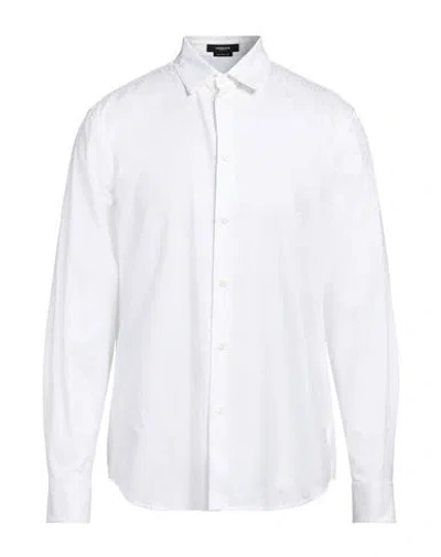 Versace Man Shirt White Size 16 Cotton