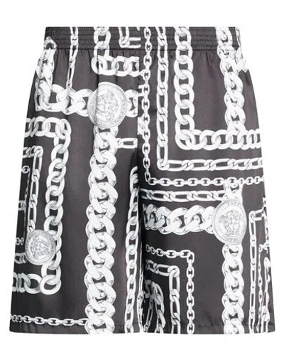 Versace Man Shorts & Bermuda Shorts Black Size 28 Polyester