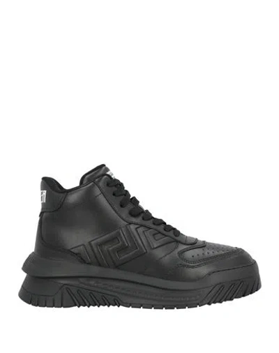 Versace Man Sneakers Black Size 7 Calfskin