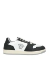 Versace Man Sneakers Black Size 9 Calfskin