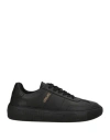 Versace Man Sneakers Black Size 9 Calfskin In Black