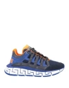 Versace Trigreca Low Top Sneaker In Blue