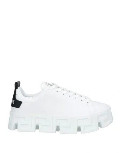 Versace Man Sneakers White Size 9 Leather