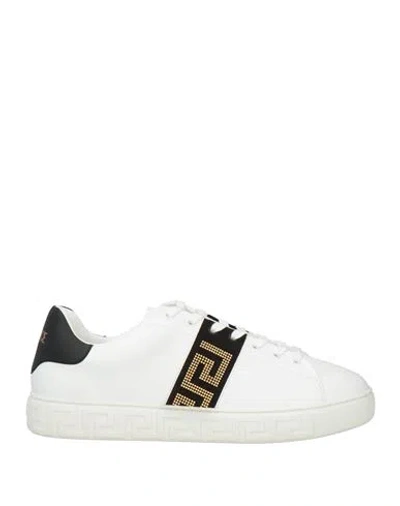 Versace Man Sneakers White Size 9 Synthetic Material