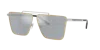 Versace Man Sunglass Ve2266 In Blue Mirror Silver