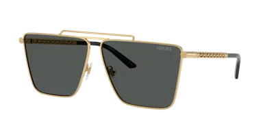Versace Man Sunglass Ve2266 In Dark Grey