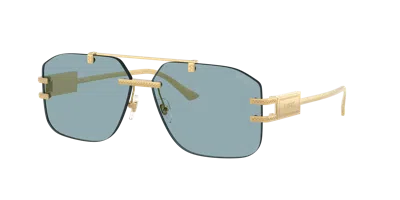 Versace Man Sunglass Ve2275 In Blue