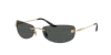 Versace Rectangle-frame Sunglasses In Dark Grey