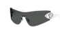 Versace Eclipse 142mm Rimless Wrap Shield Sunglasses In Multi