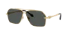 Versace Rectangular Frame Sunglasses In Dunkelgrau