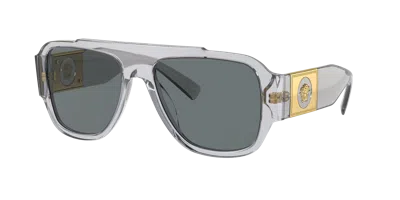 Versace Man Sunglasses Ve4436u In Transparent Gray