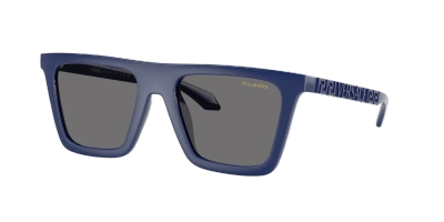 Versace Man Sunglass Ve4468u In Dark Grey Polarized