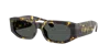 Versace 0ve4489u Bold Rectangular Sunglasses In Brown